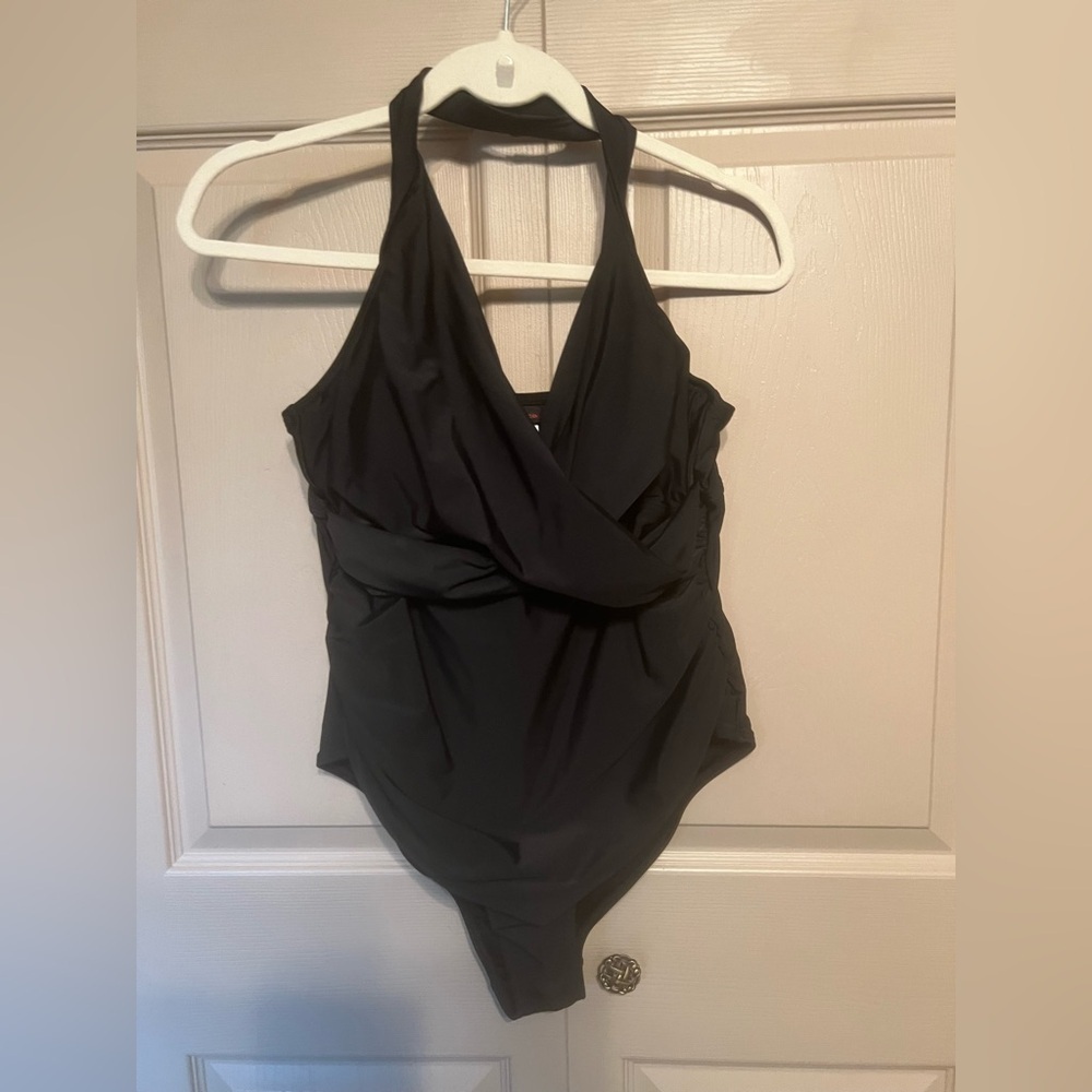 Elegant Black One-Piece Swimsuit